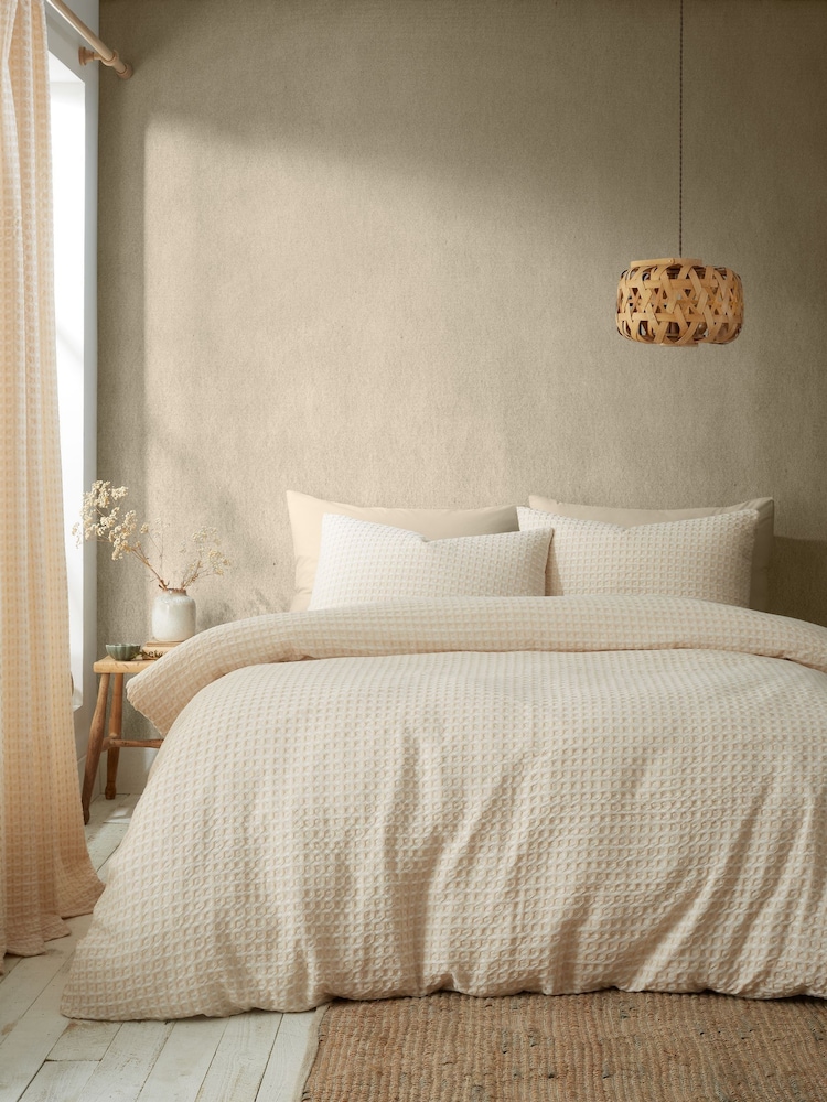 Pineapple Elephant Muscat Waffle Duvet Cover Set - Изображение 1 из 5