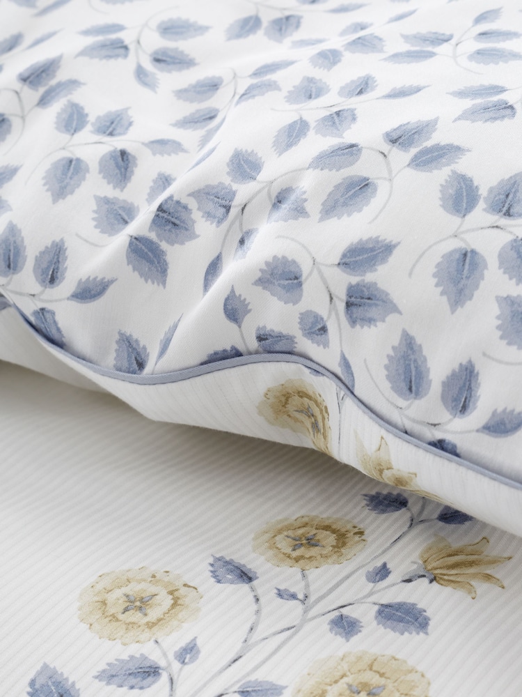 Bianca Eloise Floral Cotton Satin Stripe Duvet Cover Set - Image 5 of 6