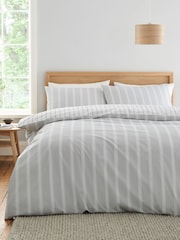 Bianca Ashford Stripe Cotton Duvet Cover Set - Imagen 1 de 5