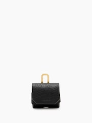 AllSaints Black Airpod Grain Case - Image 1 of 4