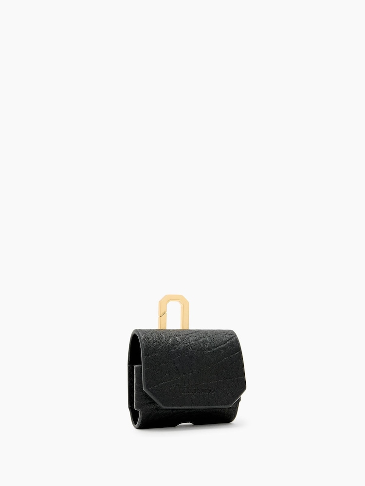 AllSaints Black Airpod Grain Case - Image 2 of 4