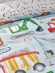 Catherine Lansfield Digger Dreams Reversible Duvet Cover Set - Image 4 of 4