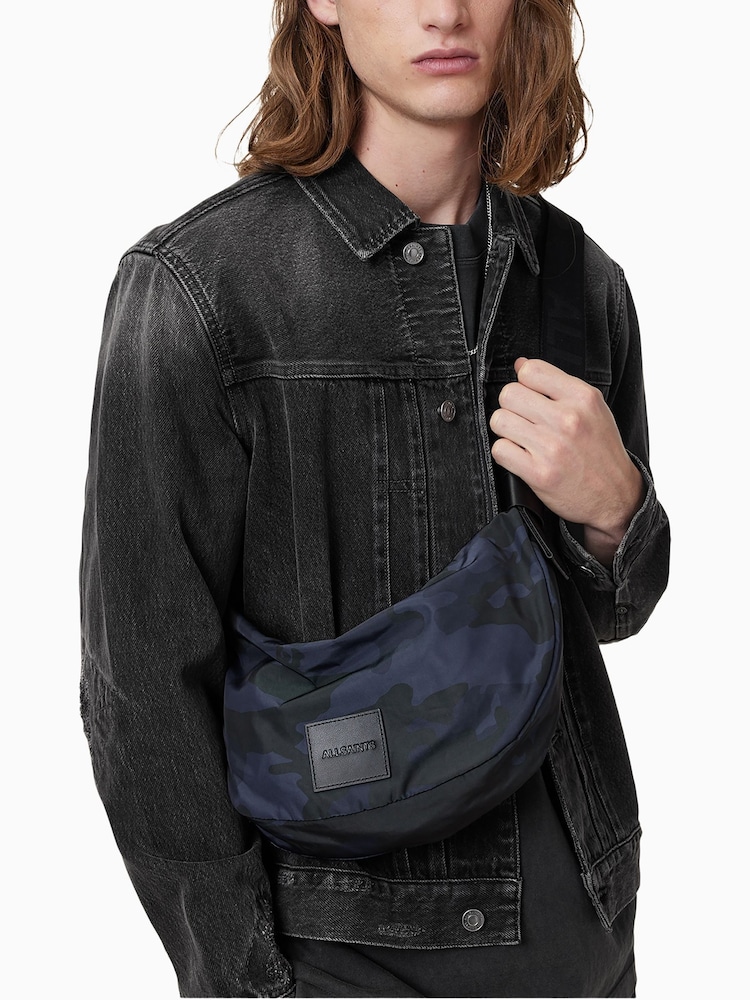 AllSaints Blue Koy Cross-Body Bag - Image 1 of 7