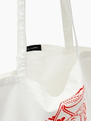 AllSaints White Breakup Tote Bag - Image 3 of 6