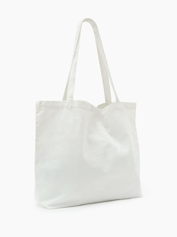 AllSaints White Breakup Tote Bag - Image 5 of 6