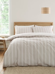 Bianca Ashford Stripe Cotton Duvet Cover Set - Imagen 1 de 5