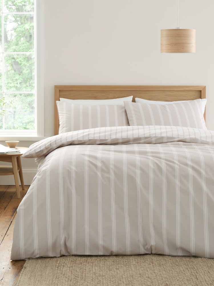 Bianca Ashford Stripe Cotton Duvet Cover Set - Imagen 1 de 5