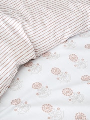 Pineapple Elephant de capa de edredom e Duvet em xilogravura floral Set - Imagem 5 de 6