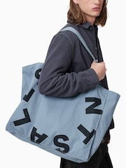 AllSaints Blue Large Tierra Tote Bag - Image 2 of 7