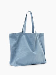 AllSaints Blue Large Tierra Tote Bag - Image 7 of 7