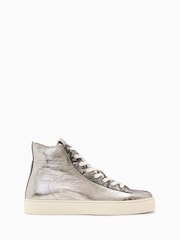 AllSaints Metallic Brown Tana Met High Top - Image 1 of 5