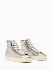 AllSaints Metallic Brown Tana Met High Top - Image 2 of 5