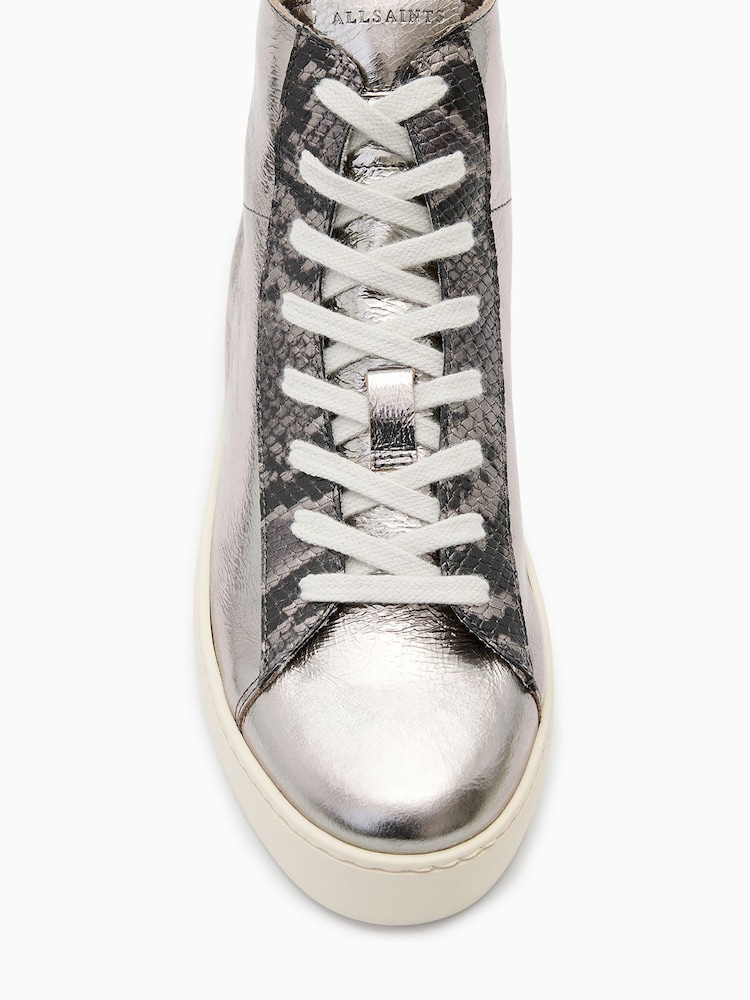 AllSaints Metallic Brown Tana Met High Top - Image 5 of 5