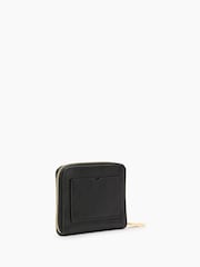 AllSaints Black Lena Hex Zip Wallet - Image 2 of 5