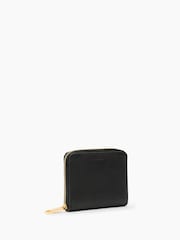 AllSaints Black Lena Hex Zip Wallet - Image 3 of 5