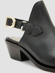 AllSaints Black Desola Stud Mules - Image 7 of 7