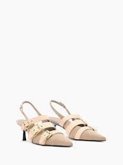 AllSaints Brown Vivian Slingback Shoes - Image 2 of 5