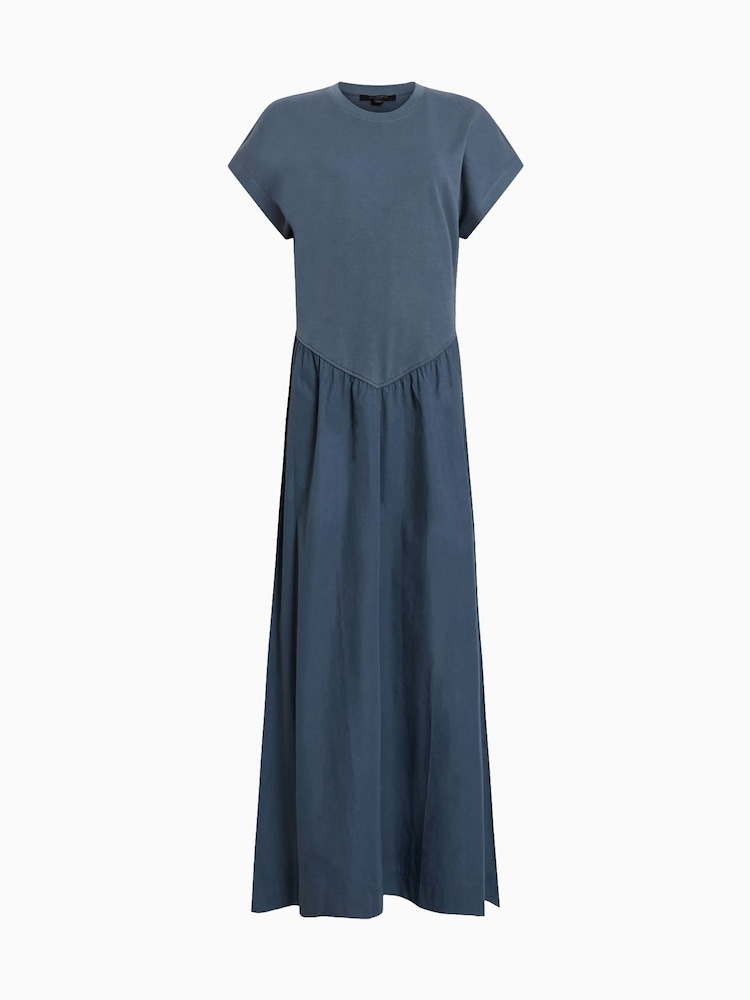 AllSaints Blue Frankie Dress - Image 7 of 7