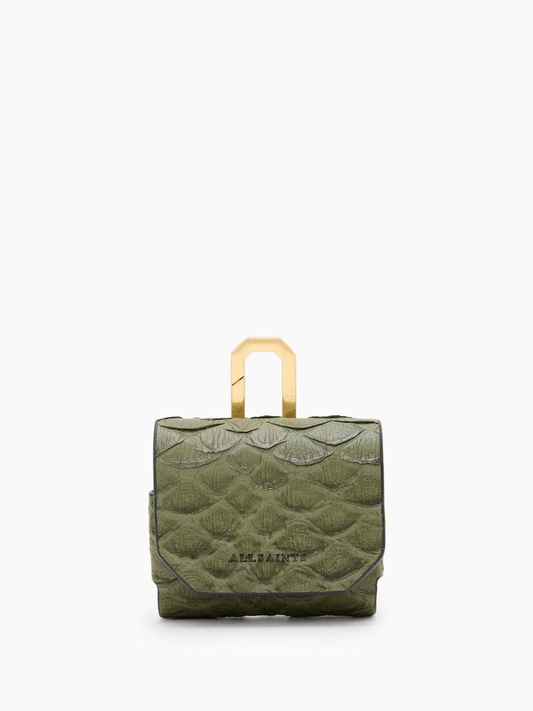 AllSaints Green Airpod Snake Case - Image 1 of 4