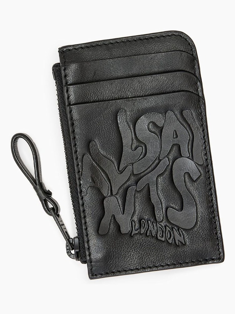AllSaints Black Orlando Isamu Wallet - Image 3 of 4