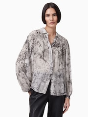 AllSaints White Eddie Shirt - Image 1 of 7