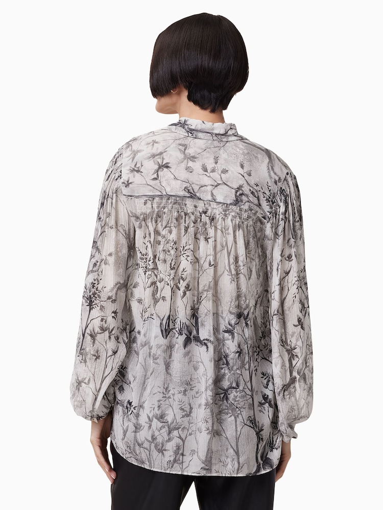 AllSaints White Eddie Shirt - Image 2 of 7