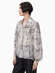AllSaints White Eddie Shirt - Image 4 of 7