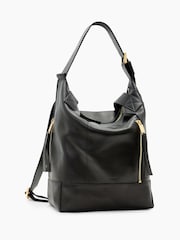 AllSaints Black Alba Backpack - Image 3 of 7