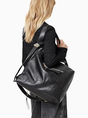 AllSaints Black Alba Backpack - Image 6 of 7