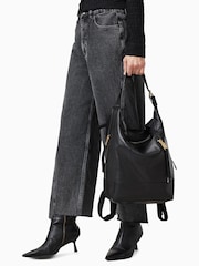 AllSaints Black Alba Backpack - Image 7 of 7