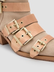 AllSaints Brown Jane Buckle Boots - Image 5 of 6
