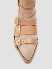 AllSaints Brown Jane Buckle Boots - Image 6 of 6