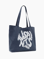 AllSaints Blue Orlando Tote Bag - Image 5 of 7