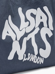 AllSaints Blue Orlando Tote Bag - Image 6 of 7