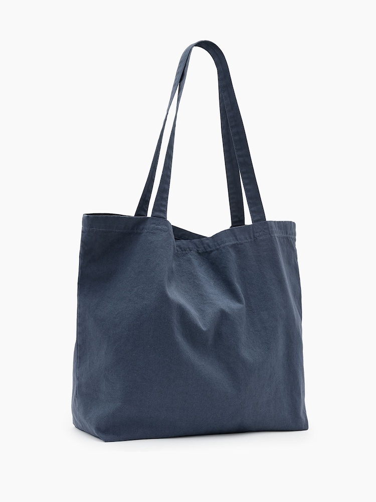 AllSaints Blue Orlando Tote Bag - Image 7 of 7