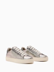 AllSaints Metallic Brown Shana Met Sneakers - Image 2 of 4
