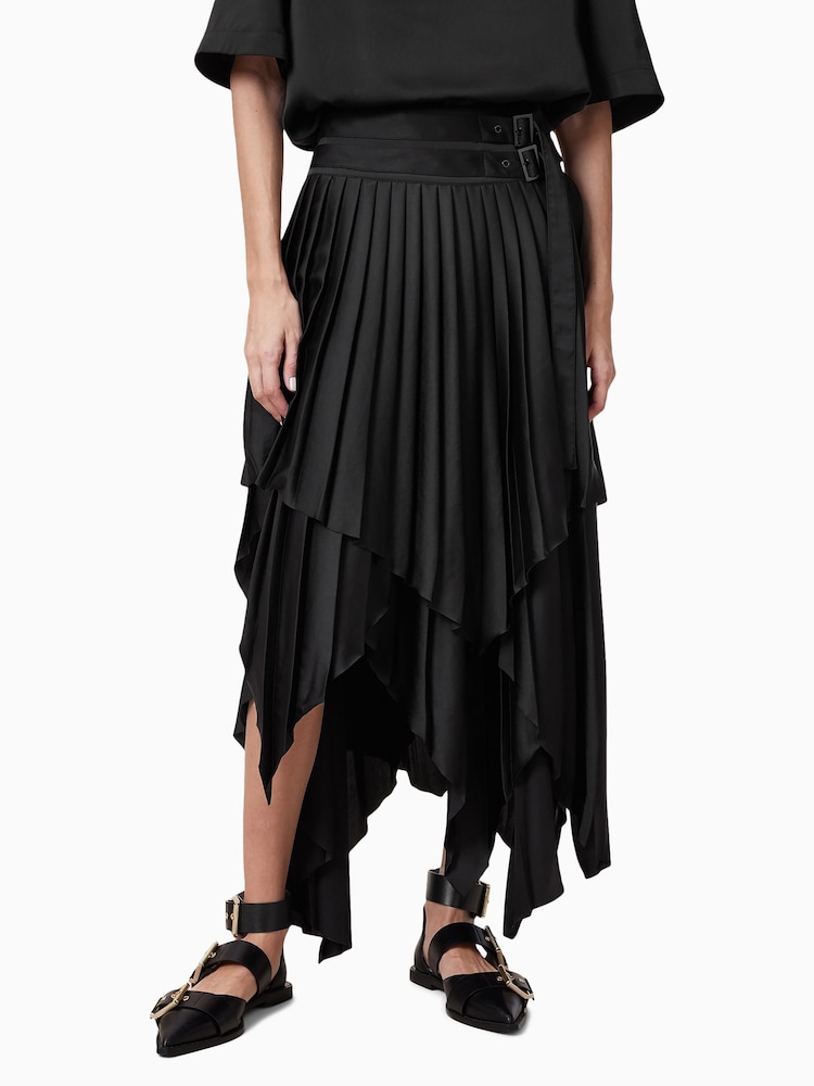 AllSaints Black Kat Skirt - Image 2 of 9