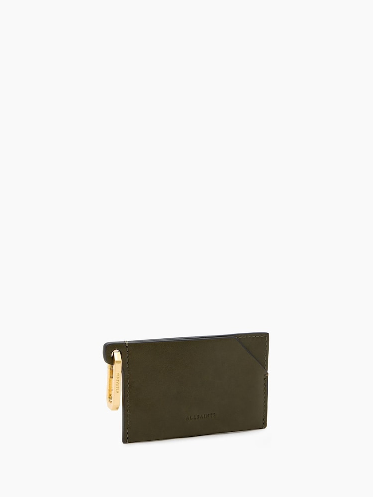 AllSaints Green Hex Cardholder - Image 2 of 4