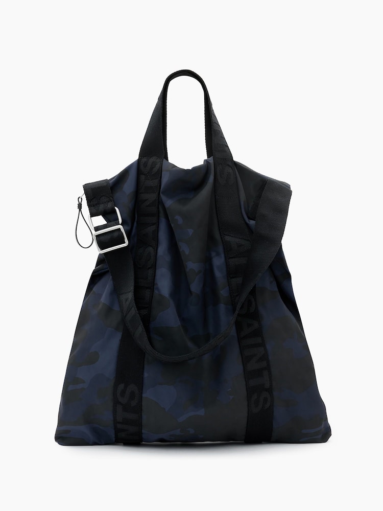 AllSaints Blue Kei Backpack - Image 1 of 7
