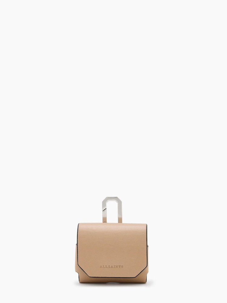 AllSaints Brown Airpod Hex Case - Image 1 of 4