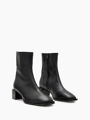 AllSaints Black Avril Boots - Image 2 of 5