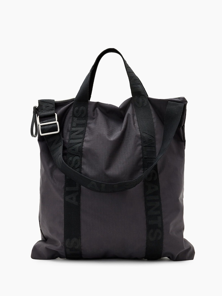 AllSaints Grey Kei Backpack - Image 1 of 7