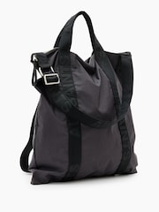AllSaints Grey Kei Backpack - Image 2 of 7