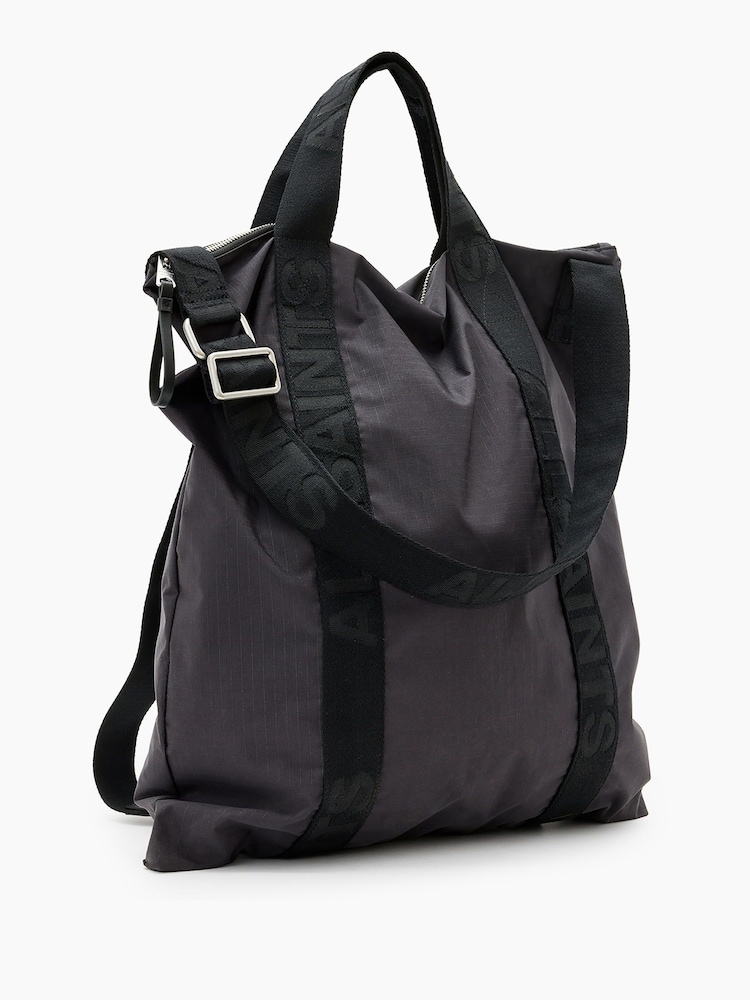 AllSaints Grey Kei Backpack - Image 2 of 7