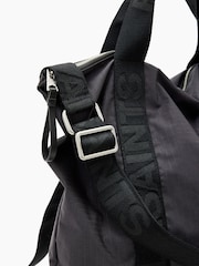 AllSaints Grey Kei Backpack - Image 4 of 7