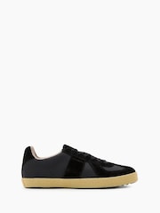 AllSaints Black Jaimee Low Top - Image 1 of 6