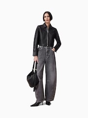 AllSaints Black Alma Jacket - Image 1 of 7