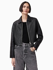 AllSaints Black Alma Jacket - Image 3 of 7