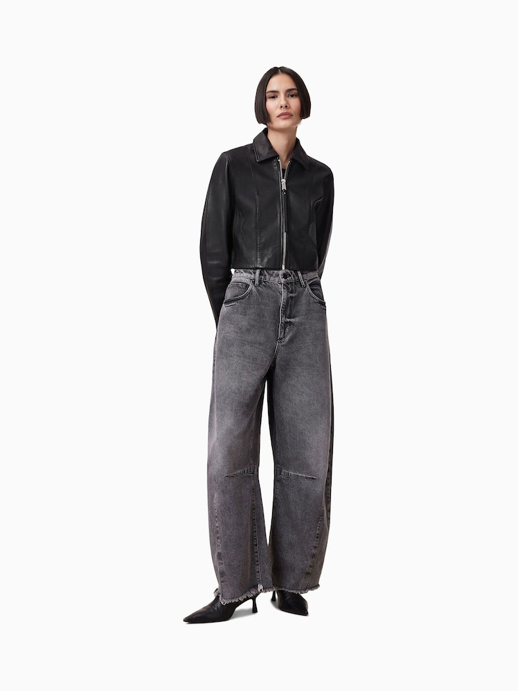 Buy AllSaints Black Alma Jacket from Next Iceland