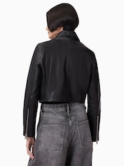 AllSaints Black Alma Jacket - Image 6 of 7